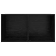 Комплект ТВ шкаф Черно 72 x 35 x 37 см Инженерно дърво