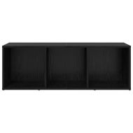 Комплект ТВ шкаф Черно 72 x 35 x 37 см Инженерно дърво