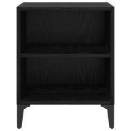 Нощен шкаф 2 pcs Черния дъб 40 x 30 x 50 cm Инженерно дърво