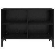 Комплект ТВ шкаф Черно 69,5 x 30 x 50 см Инженерно дърво
