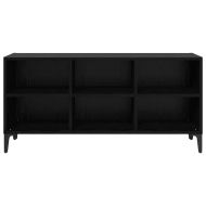 Комплект ТВ шкаф Черно 69,5 x 30 x 50 см Инженерно дърво