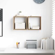 Стени за рафтове 2 pcs Дъб 26 x 15 x 26 cm Инженерно дърво