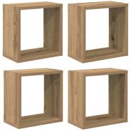 Стени за рафтове 4 pcs Дъб 26 x 15 x 26 cm Инженерно дърво