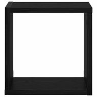 Стени за рафтове с рафт 2 pcs Черния дъб 26 x 15 x 26 cm