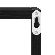 Стени за рафтове с рафт 2 pcs Черния дъб 26 x 15 x 26 cm