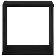 Стени за рафтове с рафт 4 pcs Черния дъб 26 x 15 x 26 cm