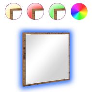 LED огледало за баня с огледало Старо дърво 40 x 37 x 8.5 см