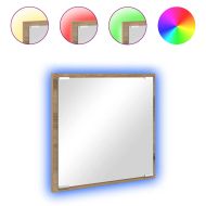 LED огледало за баня Дъб 40 x 37 x 8.5 см Инженерно дърво