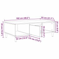 Масичка за кафе Димян дъб 103,5 x 60 x 35 см Инженерно дърво