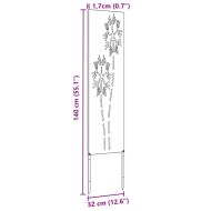 Екран за градинска неприкосновеност Сребрист 32 x 140 см
