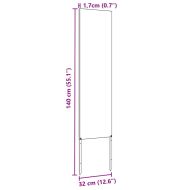 Екран за градинска неприкосновеност Антрацит 32 x 140 см