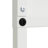 Екран за градинска неприкосновеност Флорален Бяло 32 x 140 см