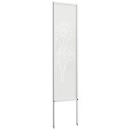 Екран за градинска неприкосновеност Бяло 32 x 140 см