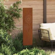 Екран за градинска неприкосновеност Ръждясало 32 x 140 см