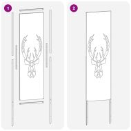 Екран за градинска неприкосновеност Ръждясало 32 x 140 см