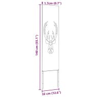 Екран за градинска неприкосновеност Ръждясало 32 x 140 см