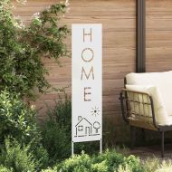 Екран за градинска неприкосновеност Бяло 32 x 140 см