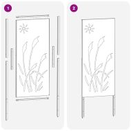 Екран за градинска неприкосновеност Антрацит 50 x 140 см