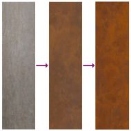 Екран за градинска неприкосновеност Ръждясало 50 x 140 см