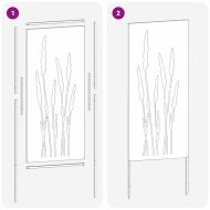 Екран за градинска неприкосновеност Сребрист 50 x 140 см