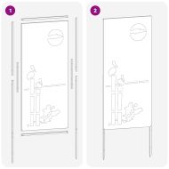 Екран за градинска неприкосновеност Маслиненозелен 50 x 140 см