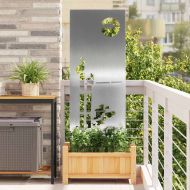 Екран за градинска неприкосновеност Сребрист 50 x 140 см