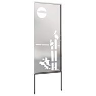 Екран за градинска неприкосновеност Сребрист 50 x 140 см