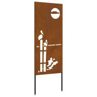 Екран за градинска неприкосновеност Ръждясало 50 x 140 см