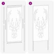 Екран за градинска неприкосновеност Маслиненозелен 50 x 140 см