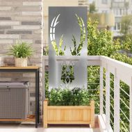 Екран за градинска неприкосновеност Сребрист 50 x 140 см