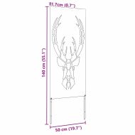 Екран за градинска неприкосновеност Сребрист 50 x 140 см