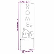 Екран за градинска неприкосновеност Черно 50 x 140 см