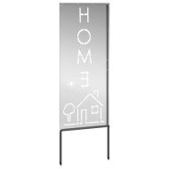 Екран за градинска неприкосновеност Сребрист 50 x 140 см