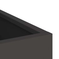 Градинска саксия Черно 50 x 32 x 40 см