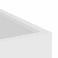 Градинска саксия Бяло 50 x 32 x 40 см Студено валцована стомана