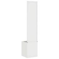 Екран за градинска неприкосновеност Бяло 32 x 140 см