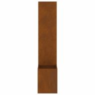 Екран за градинска неприкосновеност Ръждясало 32 x 140 см