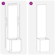 Екран за градинска неприкосновеност Ръждясало 32 x 140 см