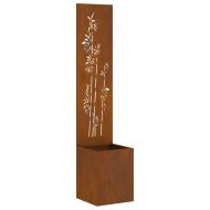 Екран за градинска неприкосновеност Ръждясало 32 x 140 см