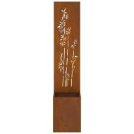 Екран за градинска неприкосновеност Ръждясало 32 x 140 см