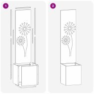 Екран за градинска неприкосновеност Черно 32 x 140 см