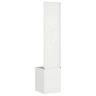 Екран за градинска неприкосновеност Бяло 32 x 140 см