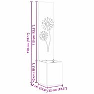 Екран за градинска неприкосновеност Сребрист 32 x 140 см