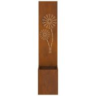 Екран за градинска неприкосновеност Ръждясало 32 x 140 см