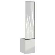 Екран за градинска неприкосновеност Сребрист 32 x 140 см