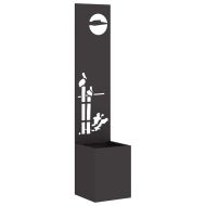 Екран за градинска неприкосновеност Черно 32 x 140 см