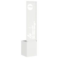 Екран за градинска неприкосновеност Бяло 32 x 140 см