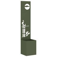 Екран за градинска неприкосновеност Маслиненозелен 32 x 140 см