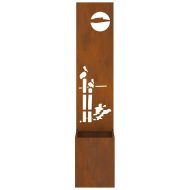 Екран за градинска неприкосновеност Ръждясало 32 x 140 см