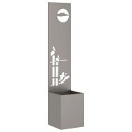 Екран за градинска неприкосновеност Ръждясало 32 x 140 см